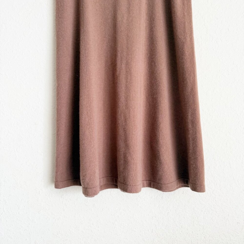 Banana Republic Brown Cashmere Midi Skirt Size XL - Picture 2 of 5